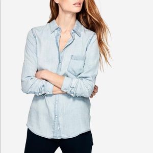 THE BLUE SHIRT SHOP for MERCER & SPRING Button-down Chambray Shirt, Size M Reg